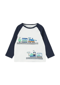 Langarmshirt white