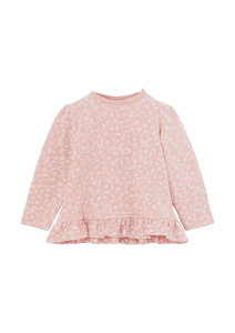 Langarmshirt Blümchen rosa