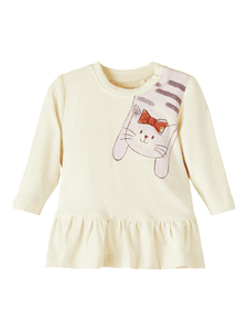 Camiseta de manga larga Nbfsanna Butter cream