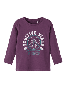 Langarmshirt Nmfsol Hortensia