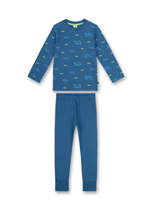 Pyjama auto blauw