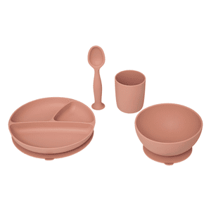 atmosphera Siliconen servies 4 st. terracotta