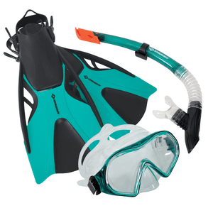 CHILD KRÖT ® Snorkel set Cayman turquoise - 3 sztuki, rozmiar L/XL