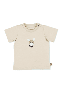 Camiseta manga corta burro Emmi beige