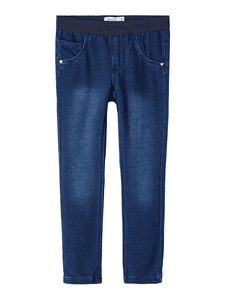 Legging Nmfsalli Donkerblauw Denim