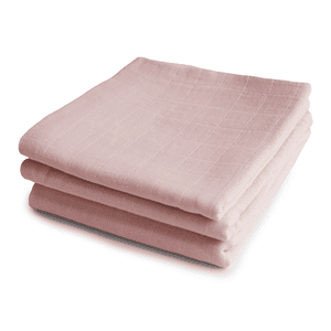 Langes enfant mousseline rose lot de 3