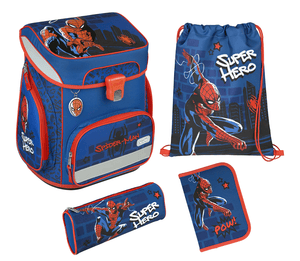 Cartable d'école enfant Easyfit Spider-Man, 5 pièces