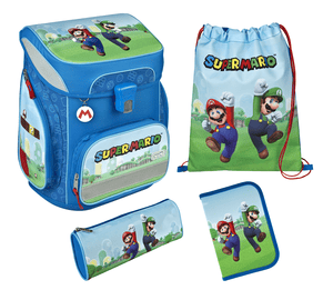 EasyFit Super Mario schooltassenset, 5 stuks