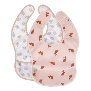 Little Forest Slabbetje met vanger 2-pack Bunny