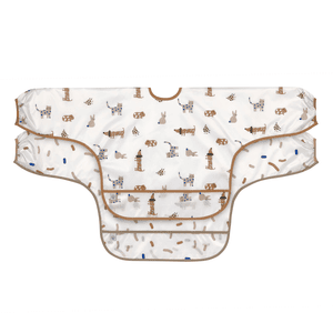 Sleeve Bib with Catch 2 Pack Little Mateys Royal