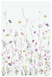 Spielmatte aus Naturkautschuk Flower Garden 118 x 180 cm