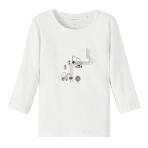 Langarmshirt Nbmbupar White Alyssum