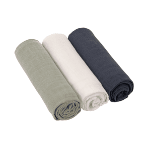 Langes enfant L olive milky navy lot de 3