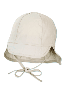 Peaked cap met nekbescherming beige