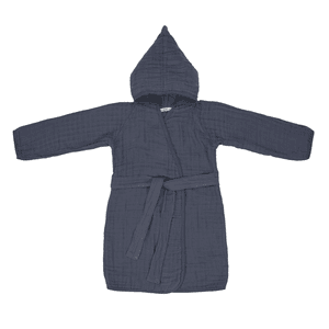 Peignoir de bain enfant mousseline navy