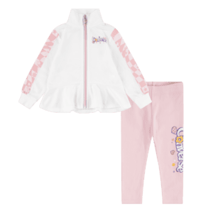 Ruffled Track Jacket and Leggings Set