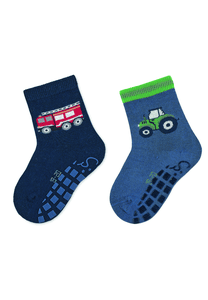 Chaussettes ABS double pack pompiers marine