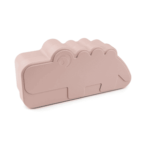 Boîte à goûter enfant Kiddish, Croco PP rose