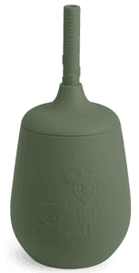 Vaso con pajita Adita Dusty Green 230 ml