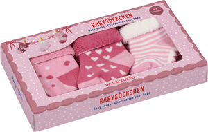 SPIEGELBURG Baby sokken, roze - BabyGlück (3 paar), one size