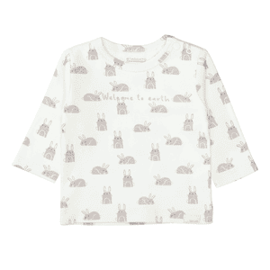 Shirt cream white gemustert