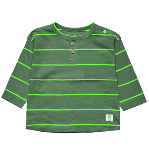 Shirt light khaki gestreift