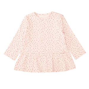 Túnica light rosa estampada