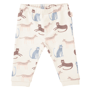 Jogginghose soft beige gemustert