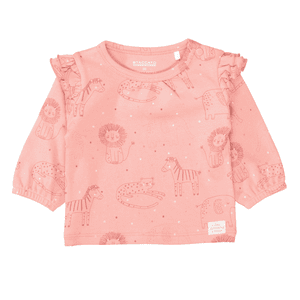 Shirt peach gemustert