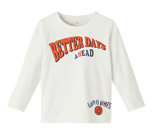 T-shirt à manches longues Nmmbirger White Alyssum