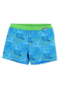 Short de bain enfant dinosaure bleu