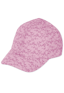 Casquette baseball branches rose pâle