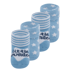 Erstlingssocken 4er-Pack Little Wonder blau