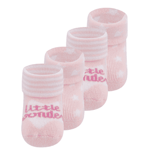 Chaussettes premier âge pack de 4 Little Wonder rose