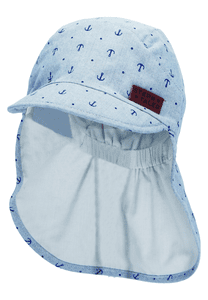 Casquette avec protection de nuque Anker gris fumé