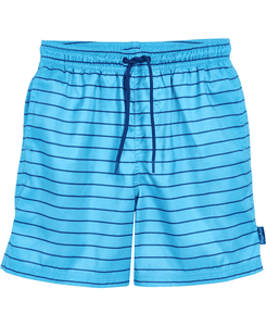 Strand shorts gestreept aqua blauw