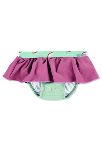Badehose Regenbogen grün