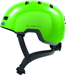 Casco de bicicleta SKURB KID verde brillante-S