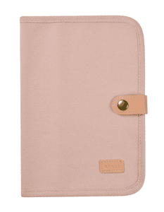 Protège carnet de santé Artline toile dusty rose