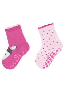 Lot de deux chaussettes ABS Emmi Girl roses