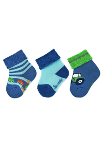 Calzini per bambini 3 pezzi Cars Blu