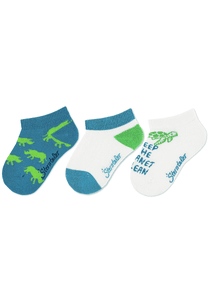 Sneaker sokken 3-pack Planet medium blauw