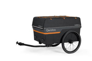 Przyczepka rowerowa Qubee Grey, pojemność 220 L