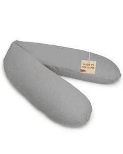 Cuscino per allattamento Premium 194 cm extra soft uni grigio scuro