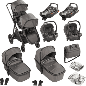 Sibling Kinderwagen Duo Mega Ultra Set Grijs