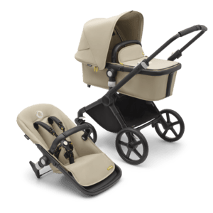 Kinderwagen Fox Cub met reiswieg en zitje Black /Desert Beige