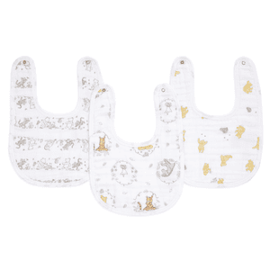 aden +anais™ Drukknop Slabbetjes 3-Pack Winnie + friends