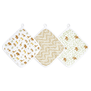 aden +anais™ Musslin Washandje 3-Pack Tanzanie