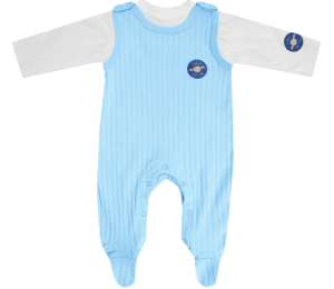 Conjunto pelele BEACH FRIENS blanco/turquesa