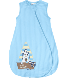 Schlafsack unwattiert ärmellos BEACH FRIENDS türkis